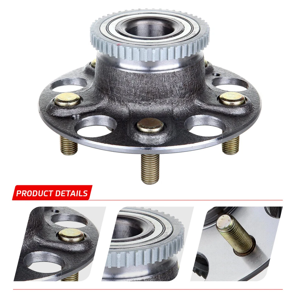 Pair Rear Wheel Bearing and Hub Assembly w/ ABS for 2001 2002 2003 Acura CL — 第 2/4 张图片