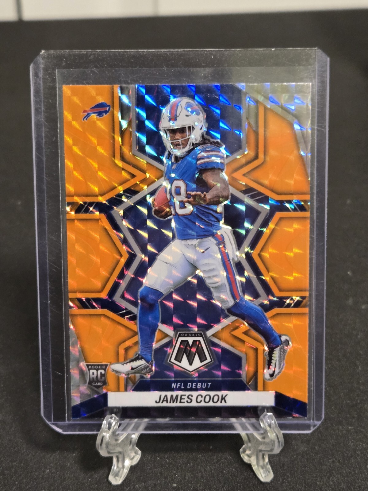 2022 Mosaic James Cook Orange Reactive NFL Debut Rookie #285 Buffalo Bills