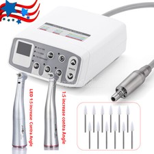 Dental LED Brushless Electric Micro Motor LED 1:5 Increasing Handpiece /Burs