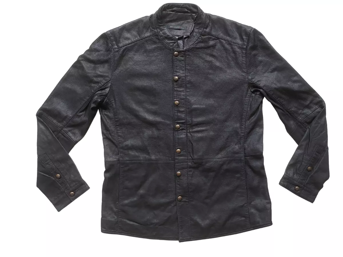 JOHN VARVATOS STAR USA MULTIBUTTON LEATHER JACKET WORLDWIDE