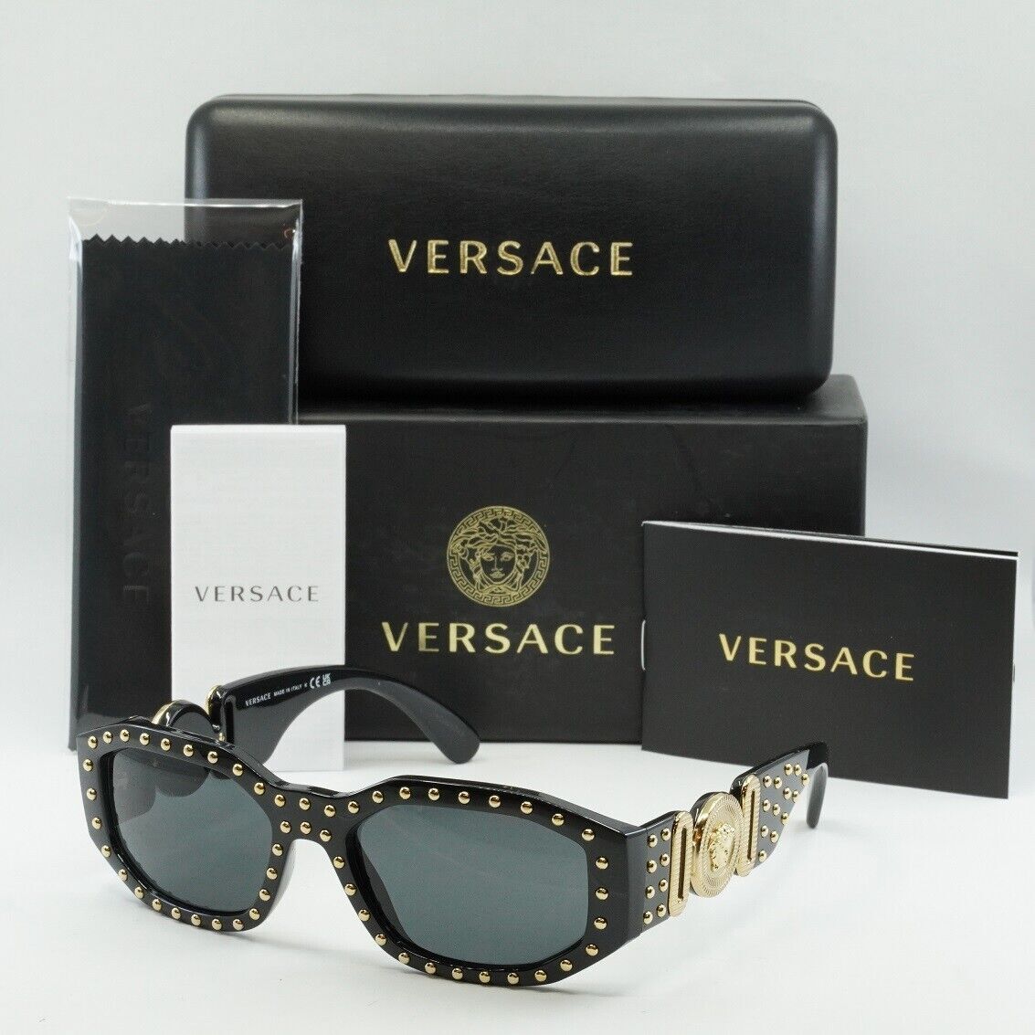 Versace VE4361 Biggie Unisex Sunglasses Black (VE4361 539787 53) for
