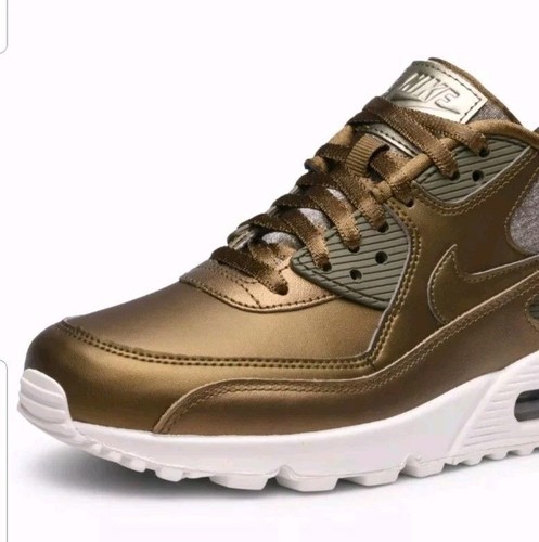 Nike Air Max 90 PREMIUM 896497-901 Wmn Sz 8.5 MTLC FIELD/MTLC FIELD - Picture 5 of 12