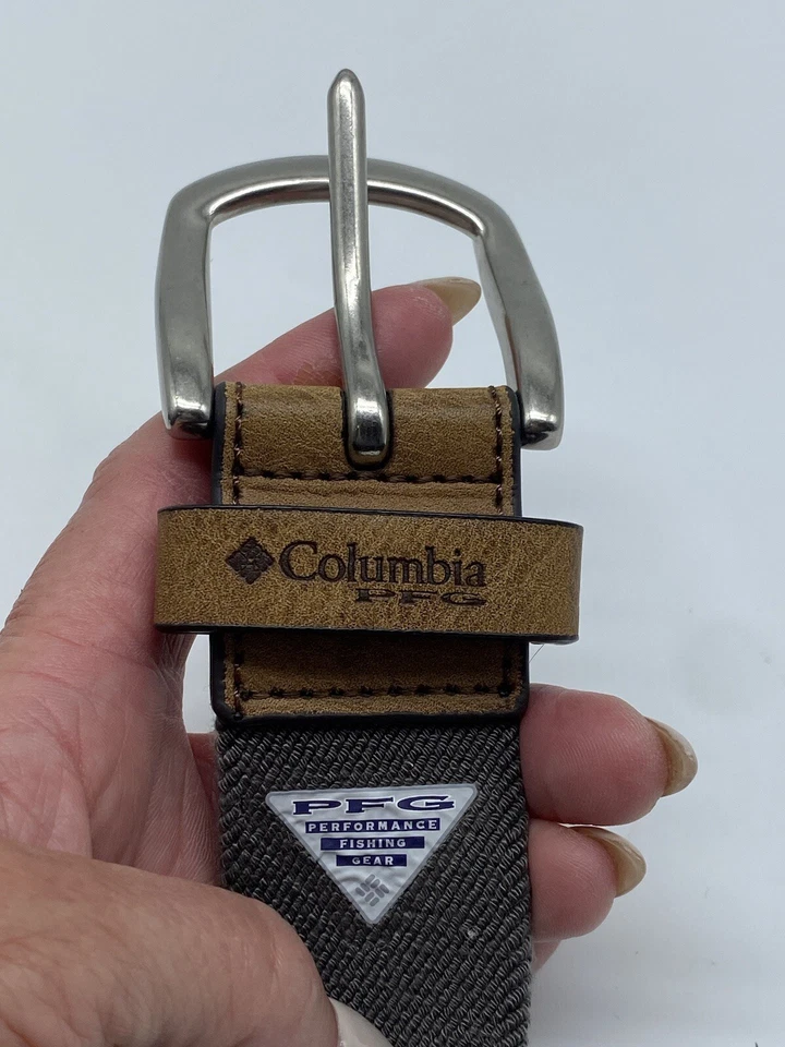 Cinturón elástico COLUMBIA PFG azul marino palmeado pez espada marlín pesca para hombre XL Foto 3 de 4