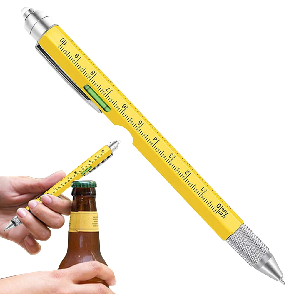 9-in-1 Multi Tool Pen with LED Light, Touch Head & Bottle Opener 9-in-1 Multi Tool Pen with LED Light, Touch Head & Bottle Opener