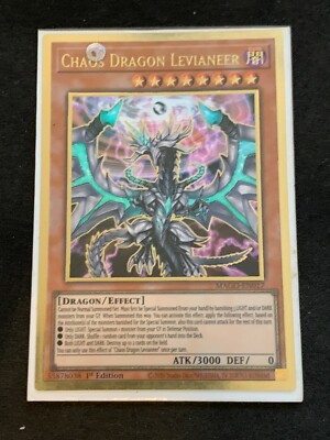 Yu-Gi-Oh Premium Gold Rare Chaosdrache Levianeer 1. Auflage MAGO-DE017