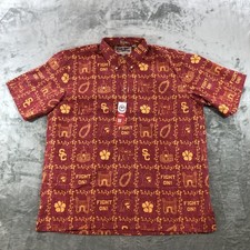 USC Trojans Shirt Mens XL Red NCAA Football Reyn Spooner Classic Aloha