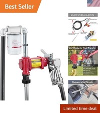 Portable 12v Fuel Pump Kit 10gpm With Particulate Filter For Diesel Gas