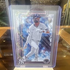 Topps 2025 Holiday Jazz Chisholm Jr. #H176 Silver Glitter Yankees
