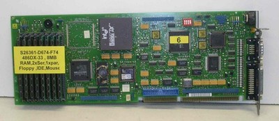 Siemens Single Board Computer SBC Nr.6 S26361-D674 mit Prozessor 80486DX-33, 8M