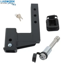 For 2 Inch Receiver Hitch Adapter 6 Inch Lift Drop 10000 LBS 3 Position Steel