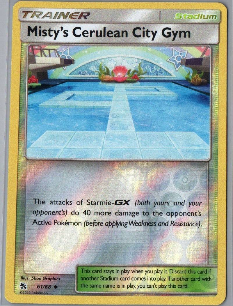 Misty's Cerulean City Gym 61/68 Uncommon Hidden Fates Pokemon Reverse Holo NM