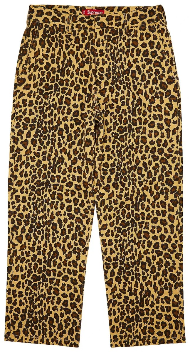 Supreme Toy Machine Work Pant Leopard 30 | eBay
