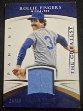 2015 Immaculate Rollie Fingers Game Used Jersey #15 15/49 Milwaukee Brewers HOF
