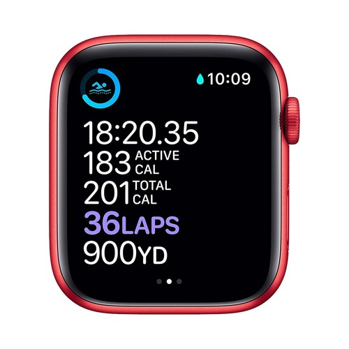 Apple Watch Series 6 44mm Red Alu Case w/ Red Sport Band GPS + Cellular [Refu... - 第 5/5 張圖片