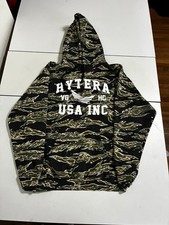 Violent Gentlemen Camo Hoodie Large Hytera USA Fleece Tiger Stripe Gym Tactical