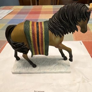 Trail of Painted Ponies Wounded Knee Horse Resin Figurine Model 12276