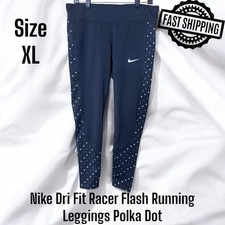 Nike Dri Fit Racer Flash Running Leggings Polka Dot Women’s XL FAST SHIPPING
