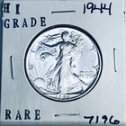 1944 LIBERTY WALKING SILVER HALF DOLLAR HI GRADE U.S. MINT RARE COIN 7196