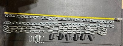 VEVOR Weight Lifting Chains Pairs 35lb & 44lb  Olympic Barbell Chains w/ Collars