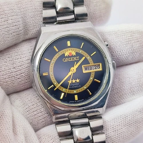 ⭐Vintage Japan watch Orient automatic stainless steel water resist made in Japan