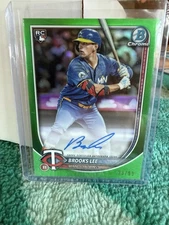 2025 Bowman Chrome Brooks Lee Green Refractor Auto /99