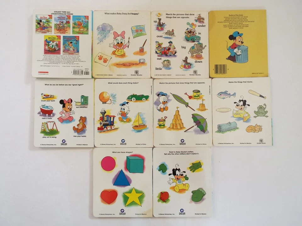 Lot 10 Baby's First Disney Board Books Minnie Mickey Pooh Goofy Donald Babies - Image 2 of 4