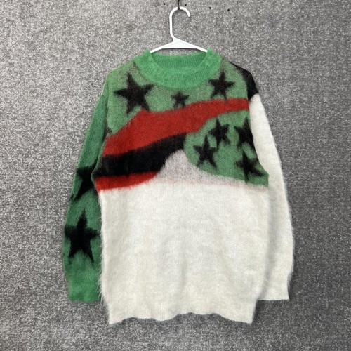 Denim Tears X Saint Michael "Saint Tears" Mohair Flag Sweater Size Large
