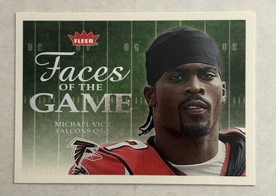 2006 Fleer Faces of The Game Michael Vick #FG-MV Atlanta Falcons NFL H10