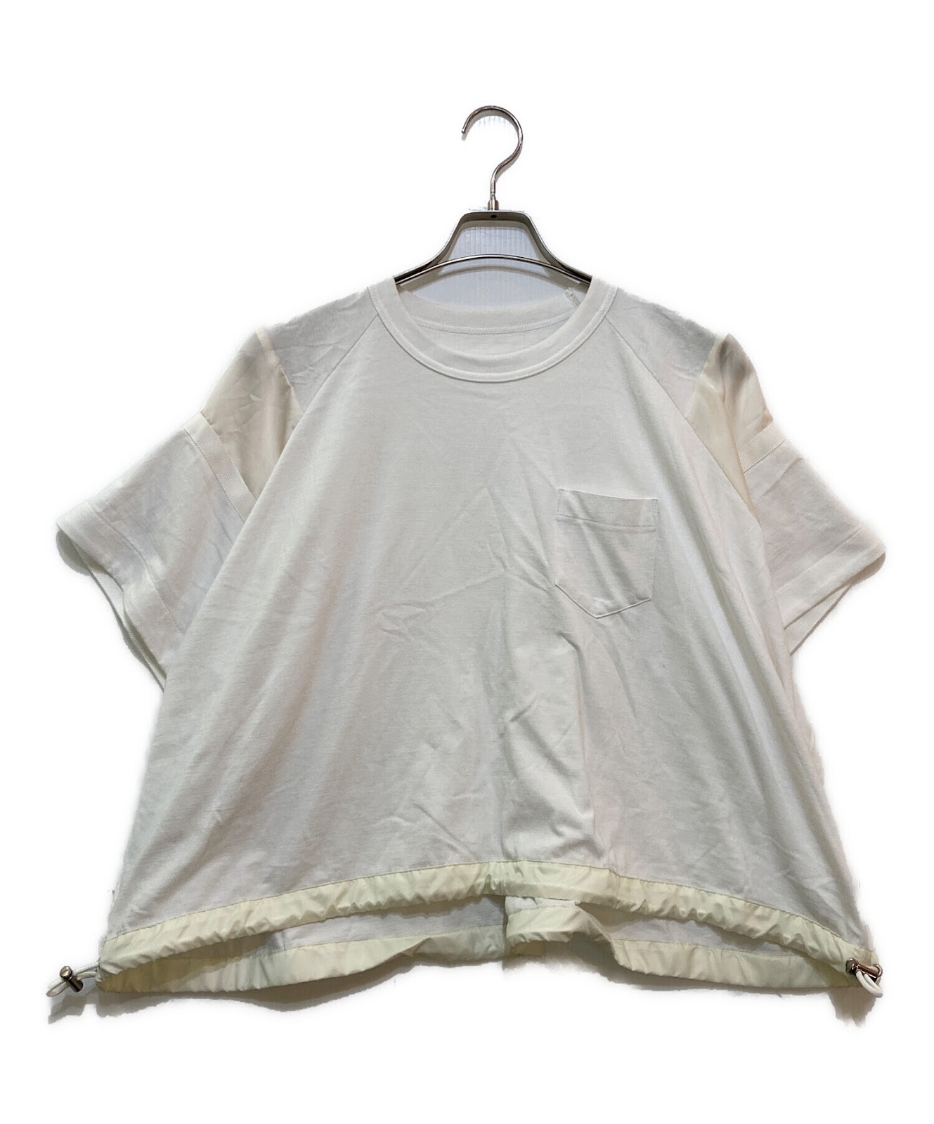 SACAI X NIKE t shirt sacai in jersey di cotone 24 07171 3 bianco Ext+++