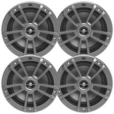 4x JBL Marine Stage 6 6.5" 180W Max 2-Way Multi-Element Gray Marine Speakers