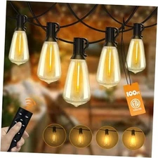 100FT Outdoor String Lights with Remote ST38-100FT-Dimmer&Timer ST38-2200K