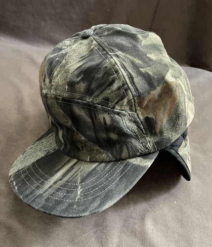 Cappello vintage LL Bean Duck mimetico Gore-Tex Trapper paraorecchie tappo Thinsulate USA 5 pannelli S - Foto 2 di 16