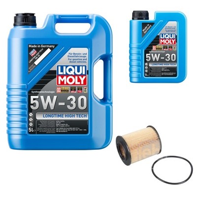 FEBI Ölfilter 6L LIQUI MOLY 5W-30 Longtime High Tech für Opel Zafira A F75_ 1.8