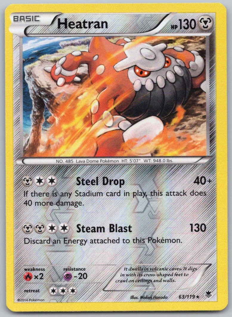 Heatran 63/119 NM/M Reverse Holo Phantom Forces PHF