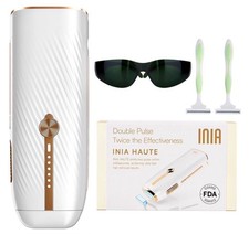 INIA HAUT Pro IPL Hair Removal Device - Women  Men, Ice Cooling, 5 Flashes/sec