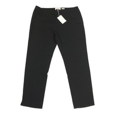 Lafayette 148 New York Bleecker Tapered Crepe Pants Plus Size 16 Black NWT 598