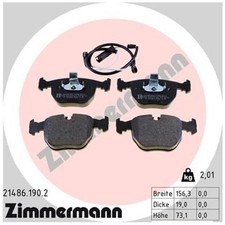 Zimmermann Bremsbelagsatz Bremsklötze vorne 34112229031 34112282166 | 22426125