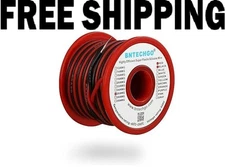 26 Gauge Silicone Wire Spool Red and Black Each 25Ft 2 Separate Wires Flexible 2