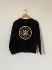 Holland Cooper Jumper Small Black Logo Crew Neck Sweater Sweatshirt Pullover