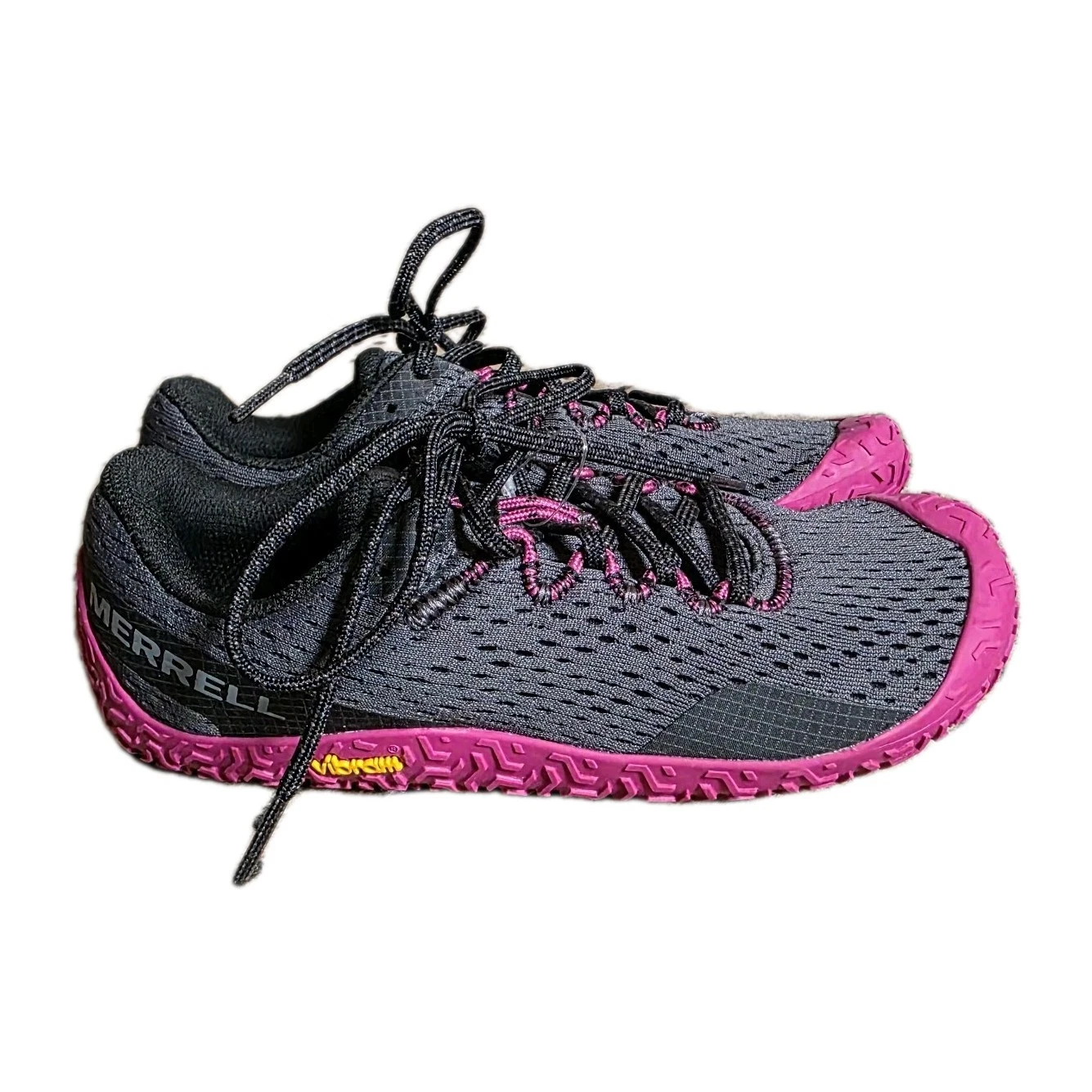 Merrell Vapor Glove 6 Women's 5 Gray/Purple Mesh Athletic Running Minimalist