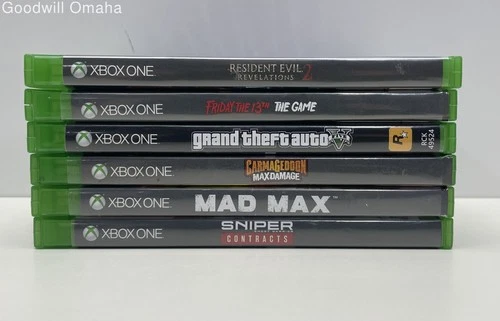 Lot of 6 Untested Assorted Xbox One Video Games incl Resident Evil Revelations 2
