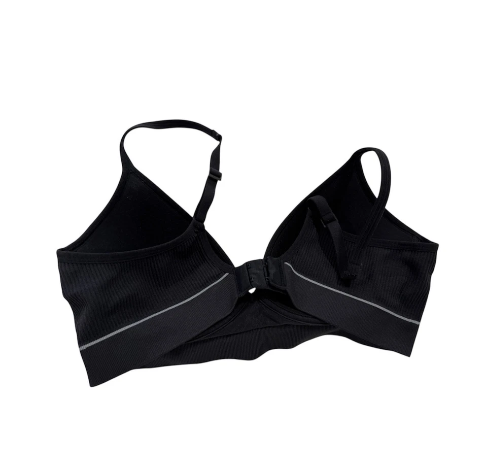 Sujetador contorno acanalado sin costuras Hanes Originals para mujer ligeramente forrado talla grande Foto 3 de 4