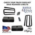 1967-2002 Chevy G10 G15 G20 G25 G1500 G2500 2" Lift Blocks Kit 10" U-bolts