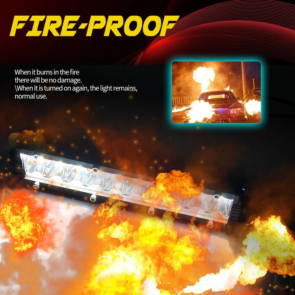 44inch LED Light Bar Driving Offroad Boat Truck ATV SUV 4WD Lamp Ultra Thin 42" - Image 3 of 4