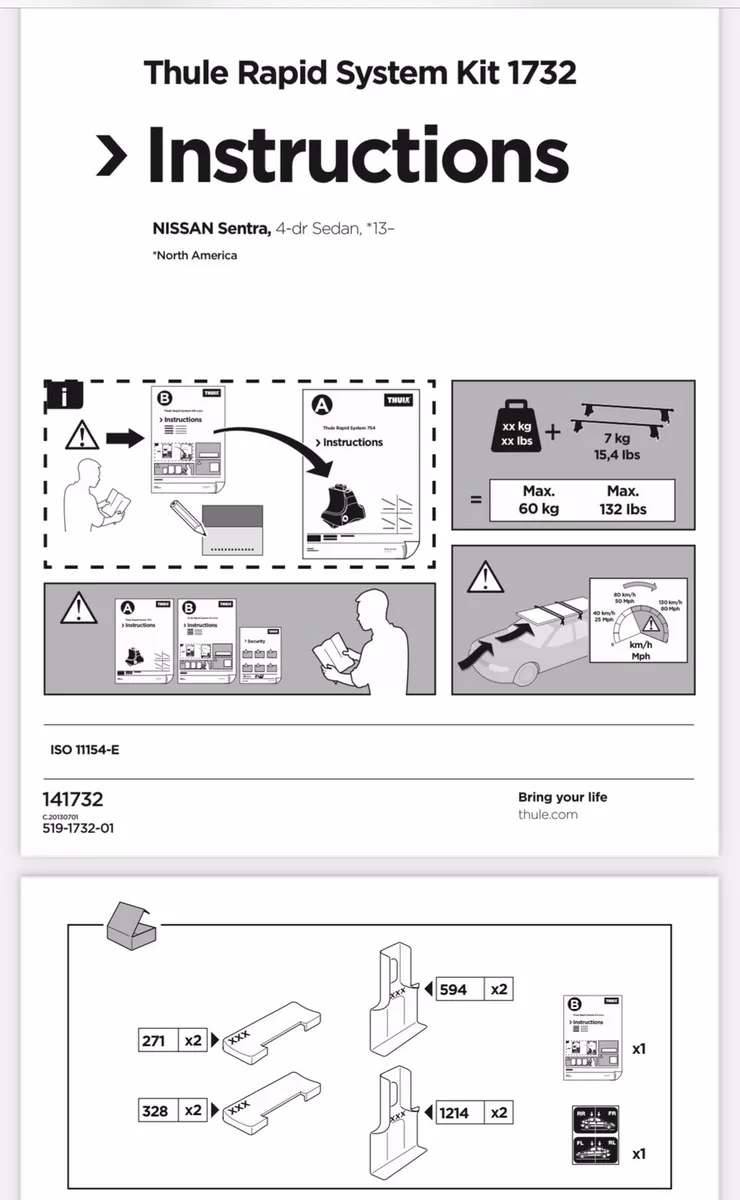 Thule 480 fit online kit guide