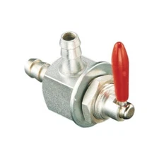 In Line Fuel Shut Off Valve 1/4" Inch Barbed Nipples Ends ON OFF 90 Degree 7118