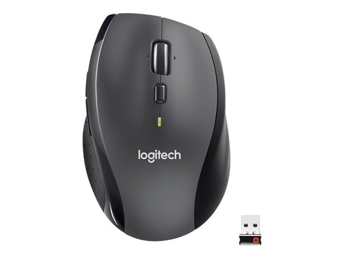 Logitech Marathon M705 - Maus - Für Rechtshänder - Laser - kabellos - 2.4 GHz - - Bild 2 von 3