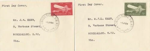 Aviation Australian Pre-Decimal First Day Covers