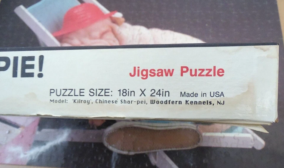 "Yuppie Puppie" #903 Great American Jigsaw Puzzle w/Box VTG '88 USA "Shar pei" - Image 4 of 4