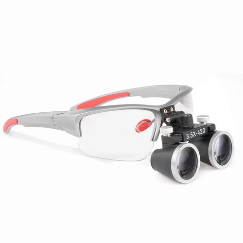 DY-117 Dental 3.5X Lupa Binocular Ajustable y Clip de Hierro Extra Plateado EE. UU. - Imagen 5 de 22